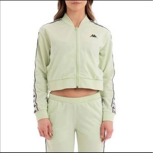 kappa 222 crop zip up